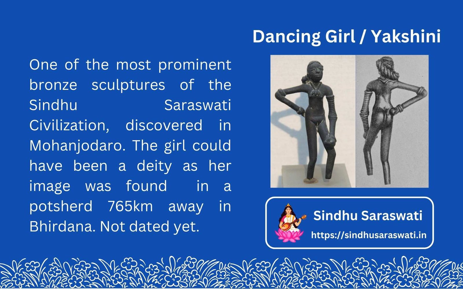Dancing Girl or Yakshini From Mohanjodaro