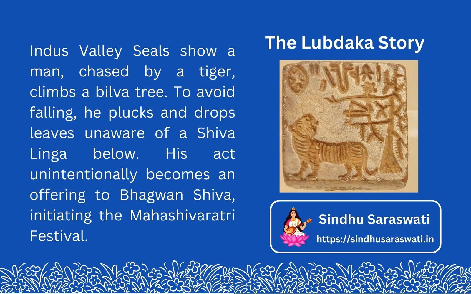 The Lubdaka Story of Mahashivaratri described on Sindhu Saraswati Seals