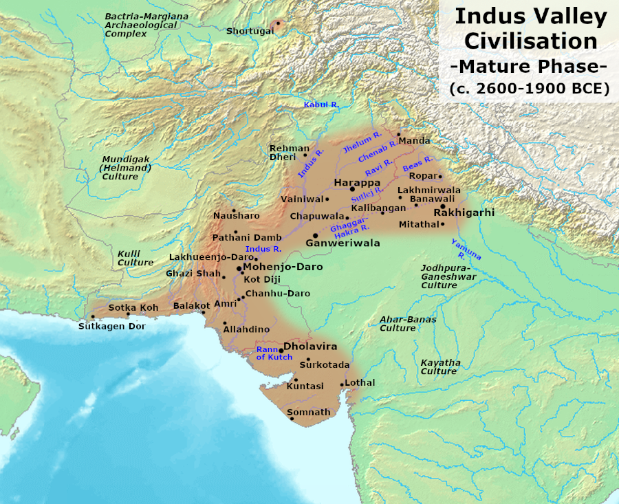 Harappan Culture Spread over Sindhu Valley